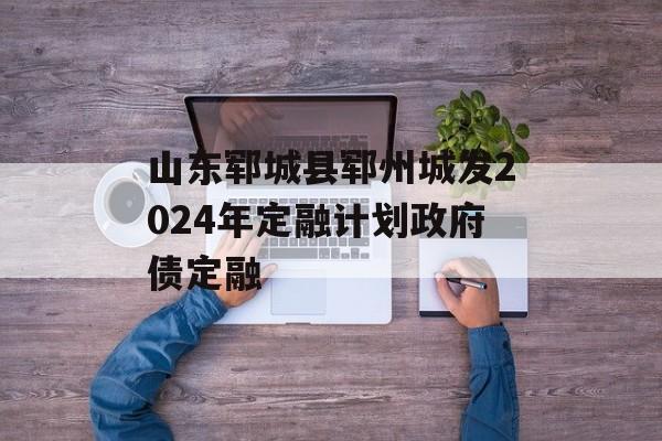 山东郓城县郓州城发2024年定融计划政府债定融