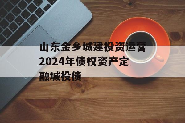 山东金乡城建投资运营2024年债权资产定融城投债